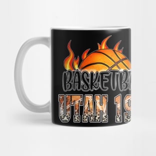 Classic Basketball Design Utah Personalized Proud Name Mug